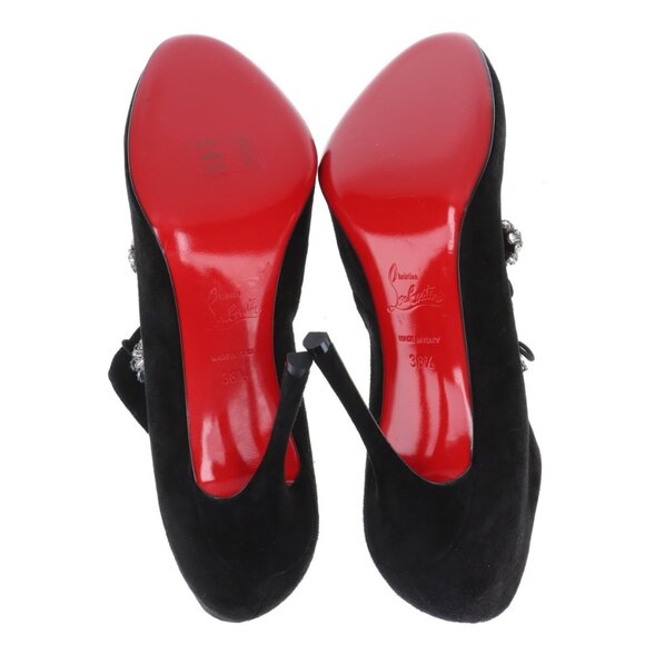 Christian Louboutin Suede Booties - Size 38 1/2 (US 8.5) - Picture 8 of 12